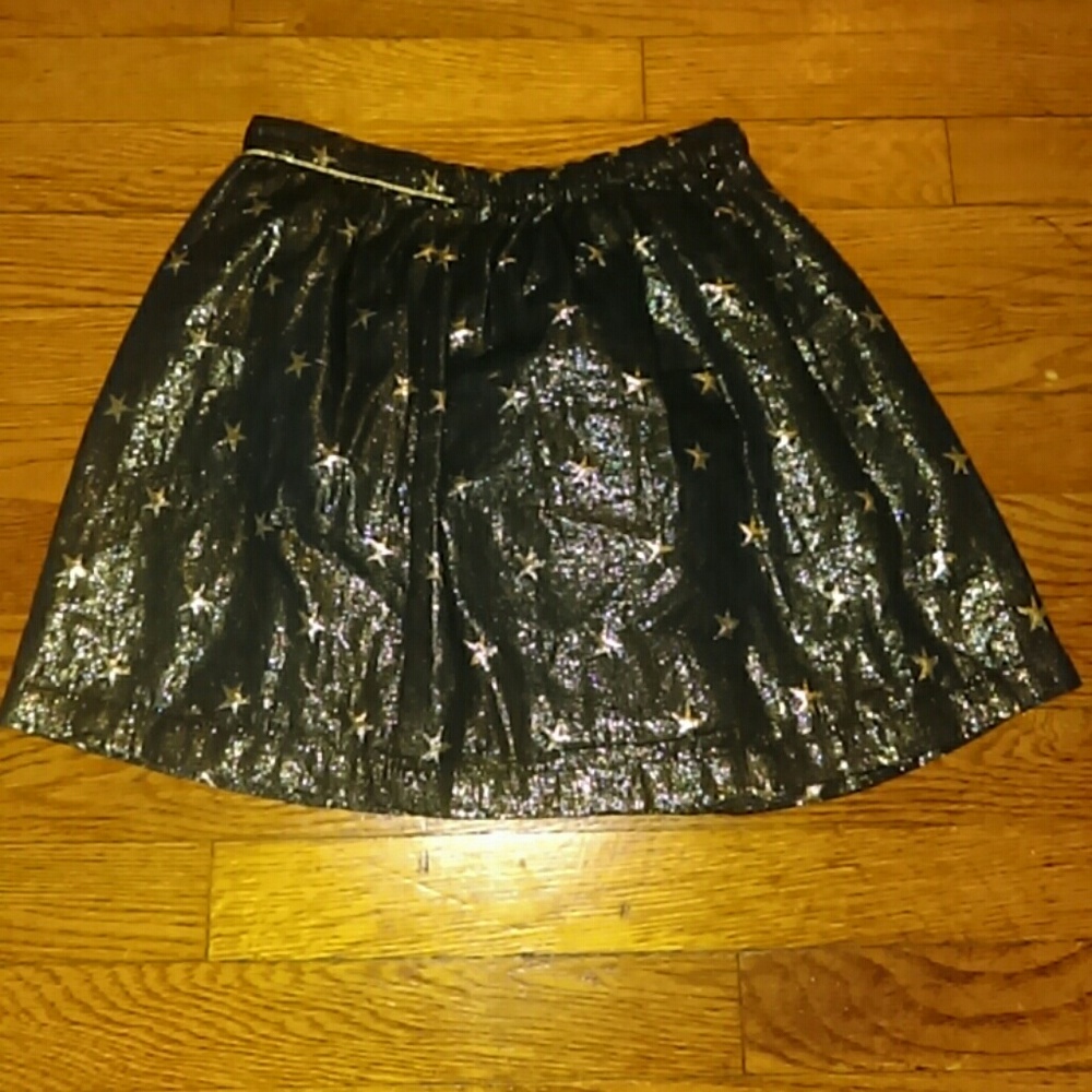 Black gold skirt  with gold stars